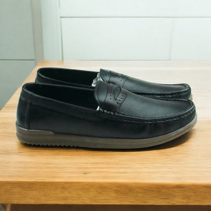 Premium JM Leather Loafers - Classic Black